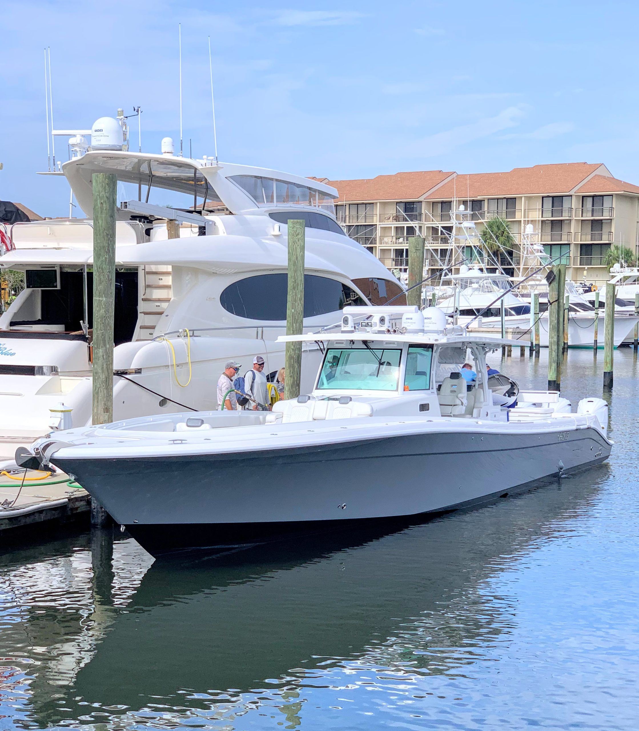 Palm Beach Marine Survey Suanos Dock side for sea trial