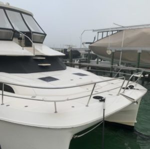 2017 Aquila 44 Catamaran - Fore Deck inspection by Boat Surveyor at Marine Max in St Pete FL