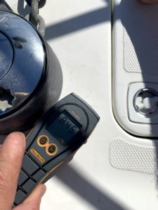 Marine surveyor - 2003 Carver 396 - moisture reading